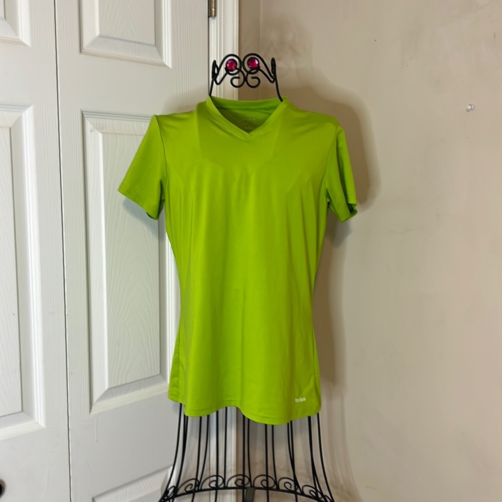 Reebok Green Athletic Shirt, Size: Medium